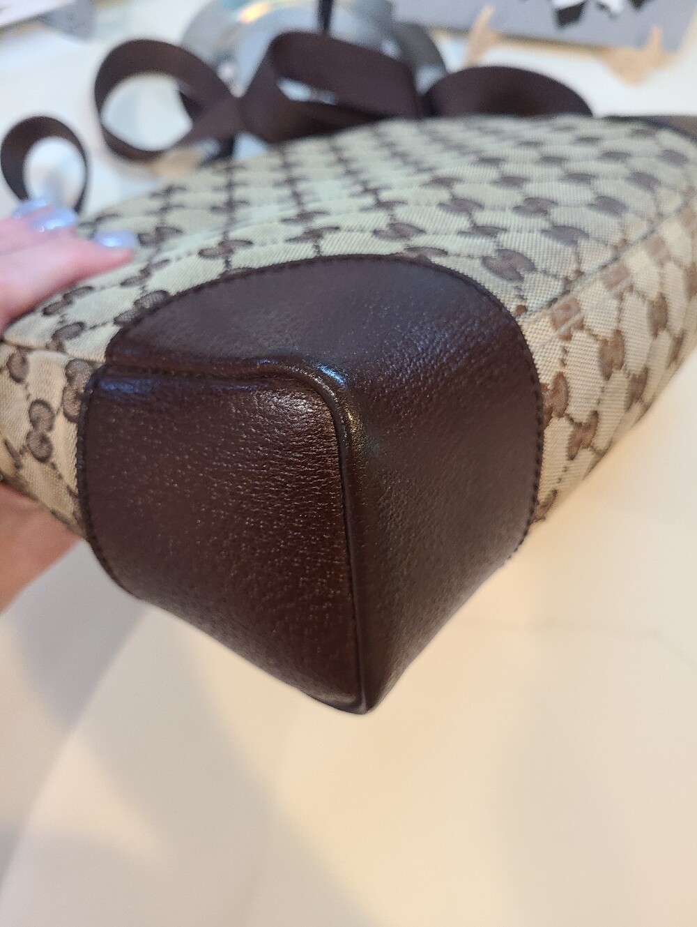 Gucci Vintage Brown GG Supreme Canvas Crossbody - Picture 14 of 15